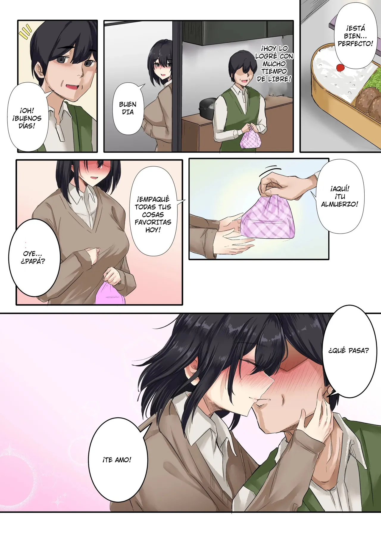 [Merukoro (KANIKORO)] Otou-san to Sex Shitara Dame desu ka？| ¿Está Mal Tener Sexo con mi Papá？[Spanish] [Sakura Projects] image number 50