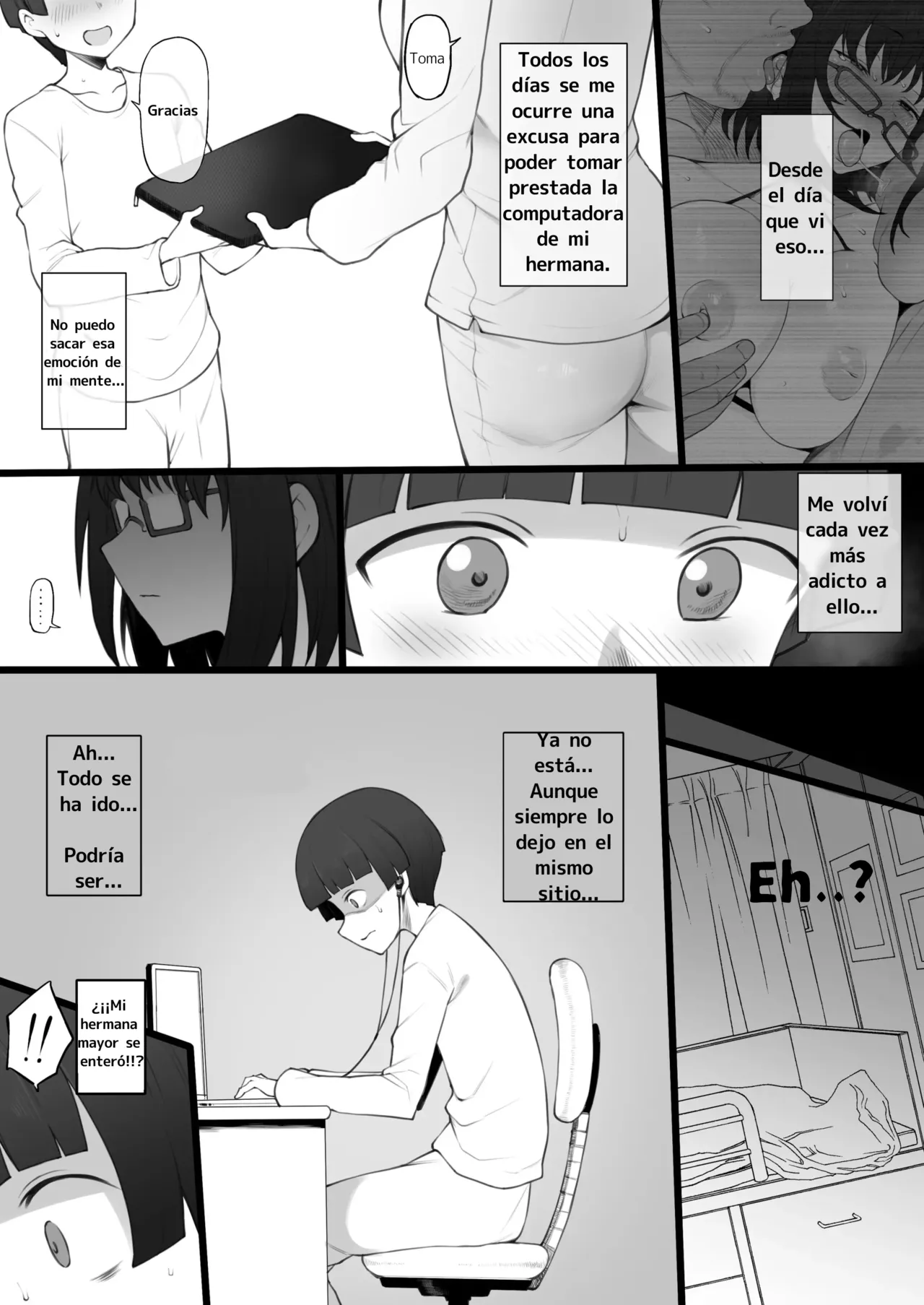 [Terasu MC] Daisuki na Onee-chan ni Karita PersoCom no Naka ni... | En la Laptop que me Prestó mi Querida Hermana Mayor... {Spanish} {EbisuTraslade - Winder} image number 14