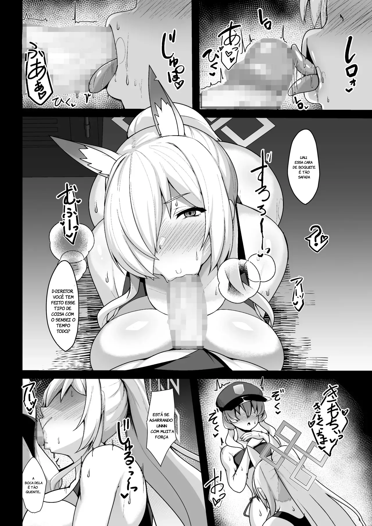 [Asanebou Crisis (Akaneman)] Kanna Kyokuchou wa Minna no Saimin Nikubenki (Blue Archive) [Portuguese-BR] [Cipher-May] [Digital] 이미지 번호 7