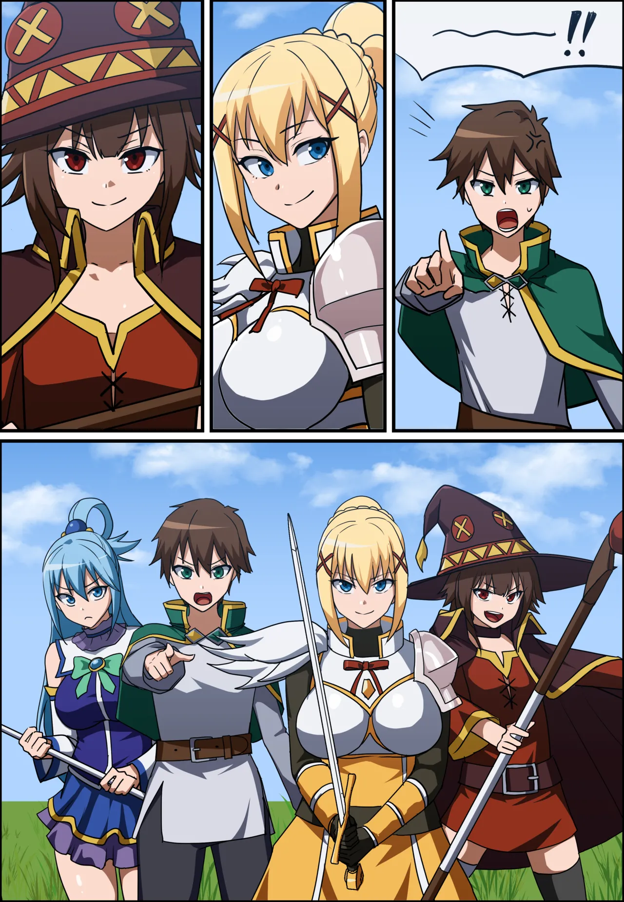 KONOSUBA - Kazuma Satou / Aqua / Megumin / Darkness [part 1-3] │ (Pixiv Fanbox) 图片编号 7
