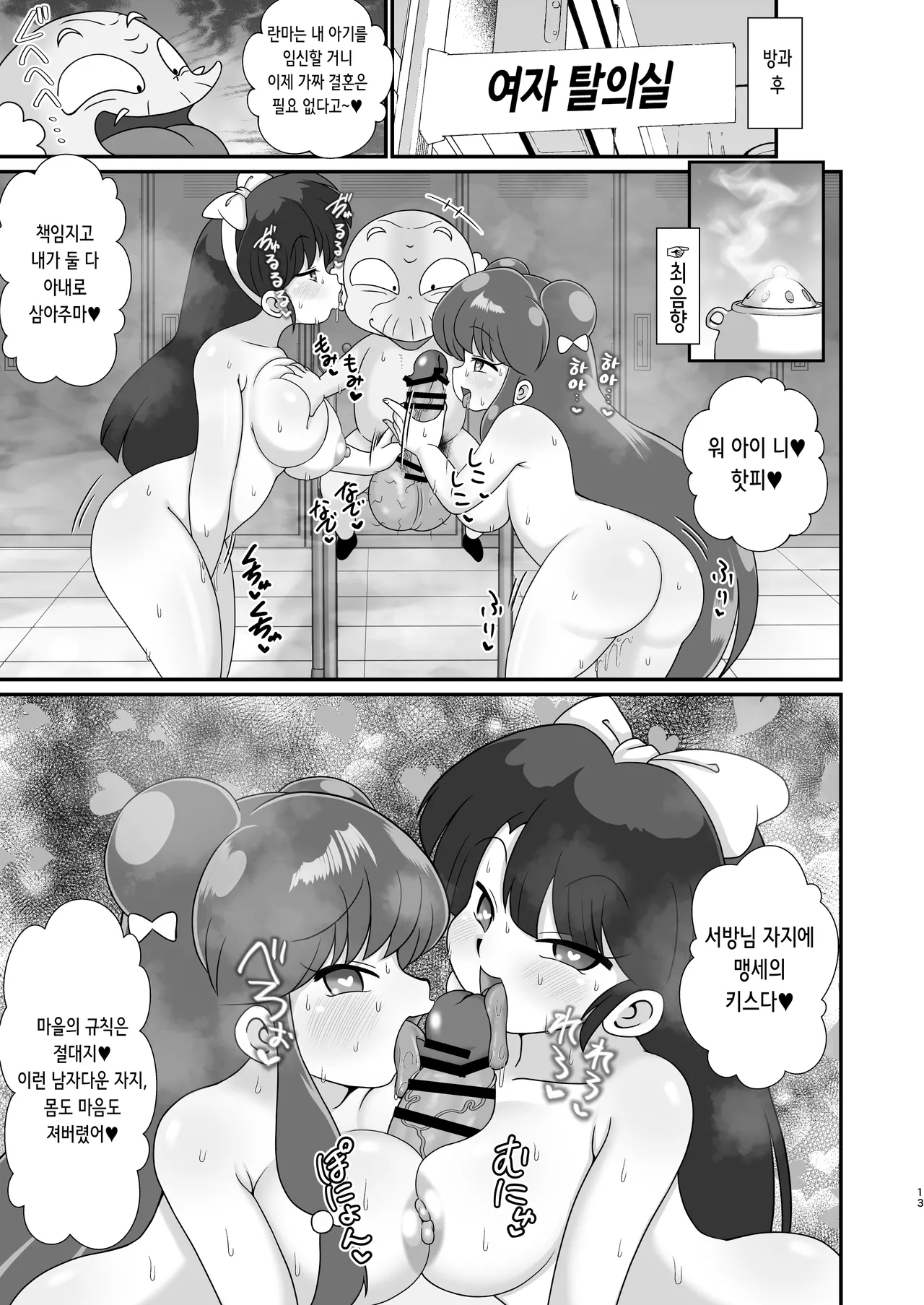 [Tokyo Tsunamushi Land (Tsunamushi)] Ganso Musabetsu Tanetsuke Ryuu | 원조 무차별교배류 (Ranma 1/2) [Korean] [Digital] numero di immagine  13