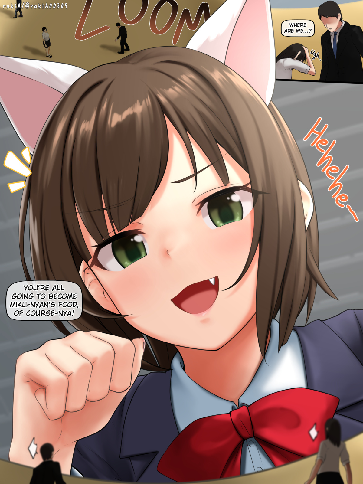 [rakiA] Miku Maekawa Licking Off Shrunk People Situation! image number 1