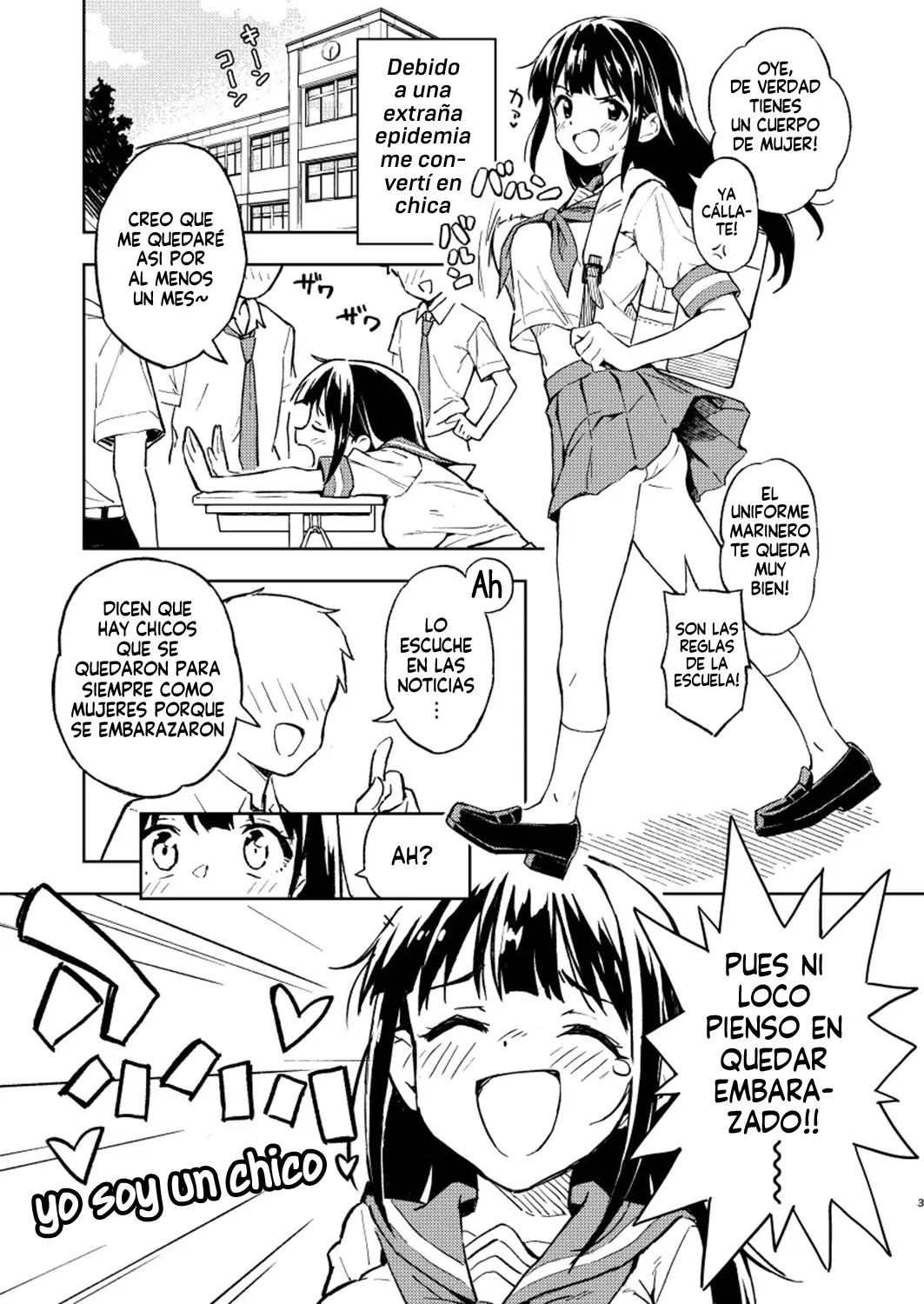 [Mirakoku (Yasumi Mirakichi)] 1-kagetsu Ninshin Shinakereba Otoko ni Modoreru Hanashi 1| Si no te embarazas en 1 mes podras volver a ser hombre Cap.1 [Spanish] [Harenchi no Fansub] numero di immagine  3