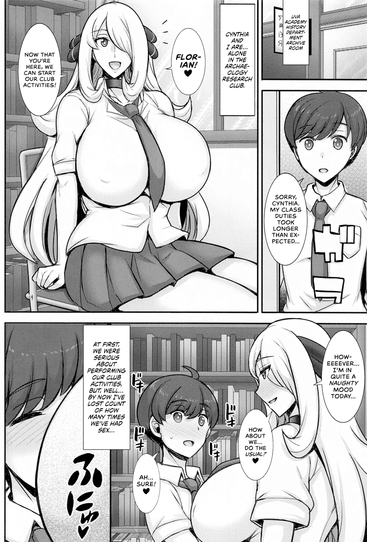 (C102) [Yuasa Rengou (Jean Louis)] JK!? Shirona-san | Cynthia is a High Schooler?! (Pokémon) [English] [head empty] 画像番号 3