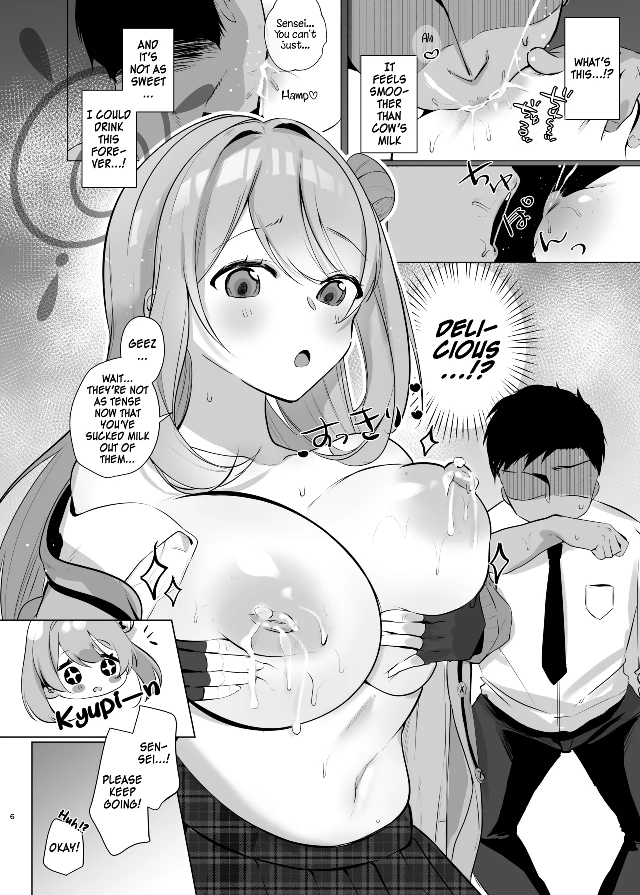 [Aburi Tarako-tei (Omusubi Korori)] Sensei! Oppai ga Tomarimasen! | Sensei! My milk won't stop! (Blue Archive) [English] [SDF] [Digital] Bildnummer 5