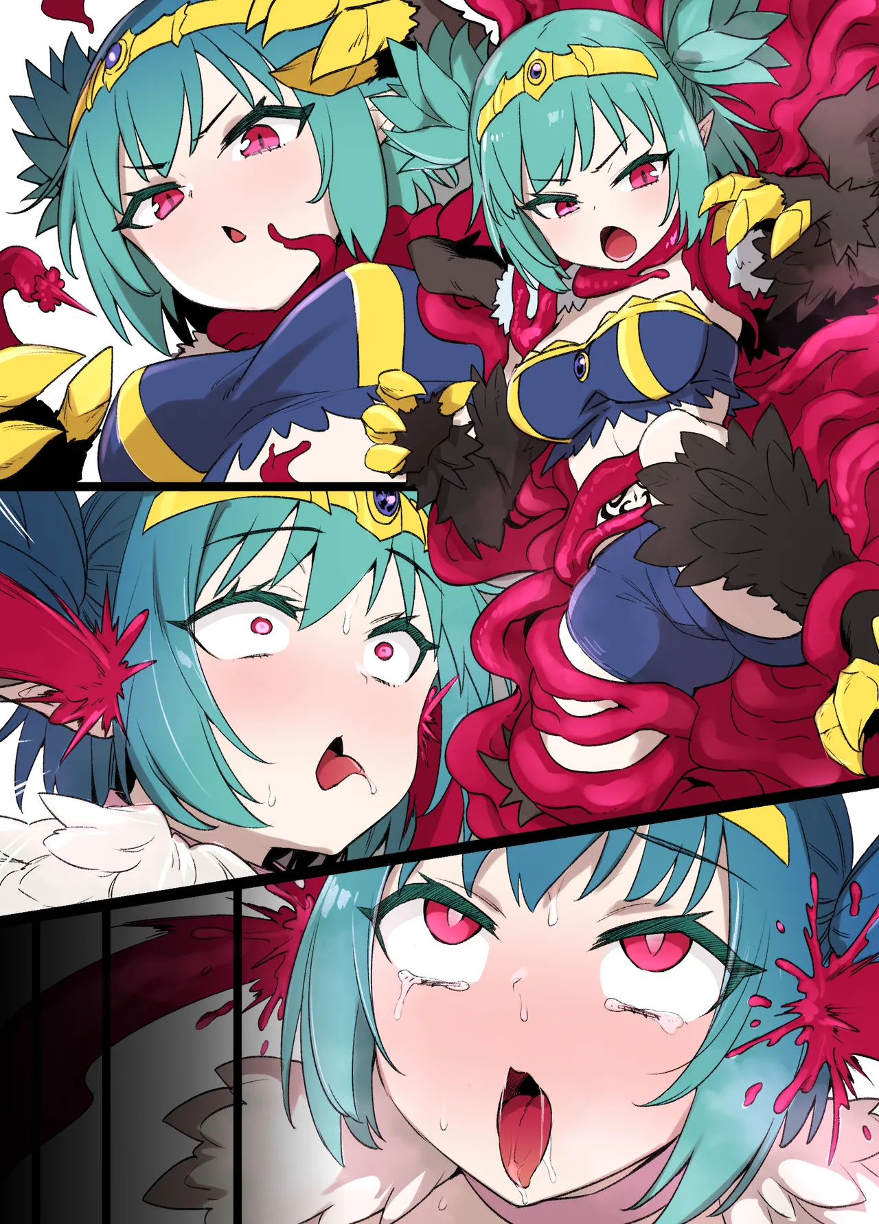 ハーピー触手姦MC漫画 ※モンスター娘洗脳 imagen número 4