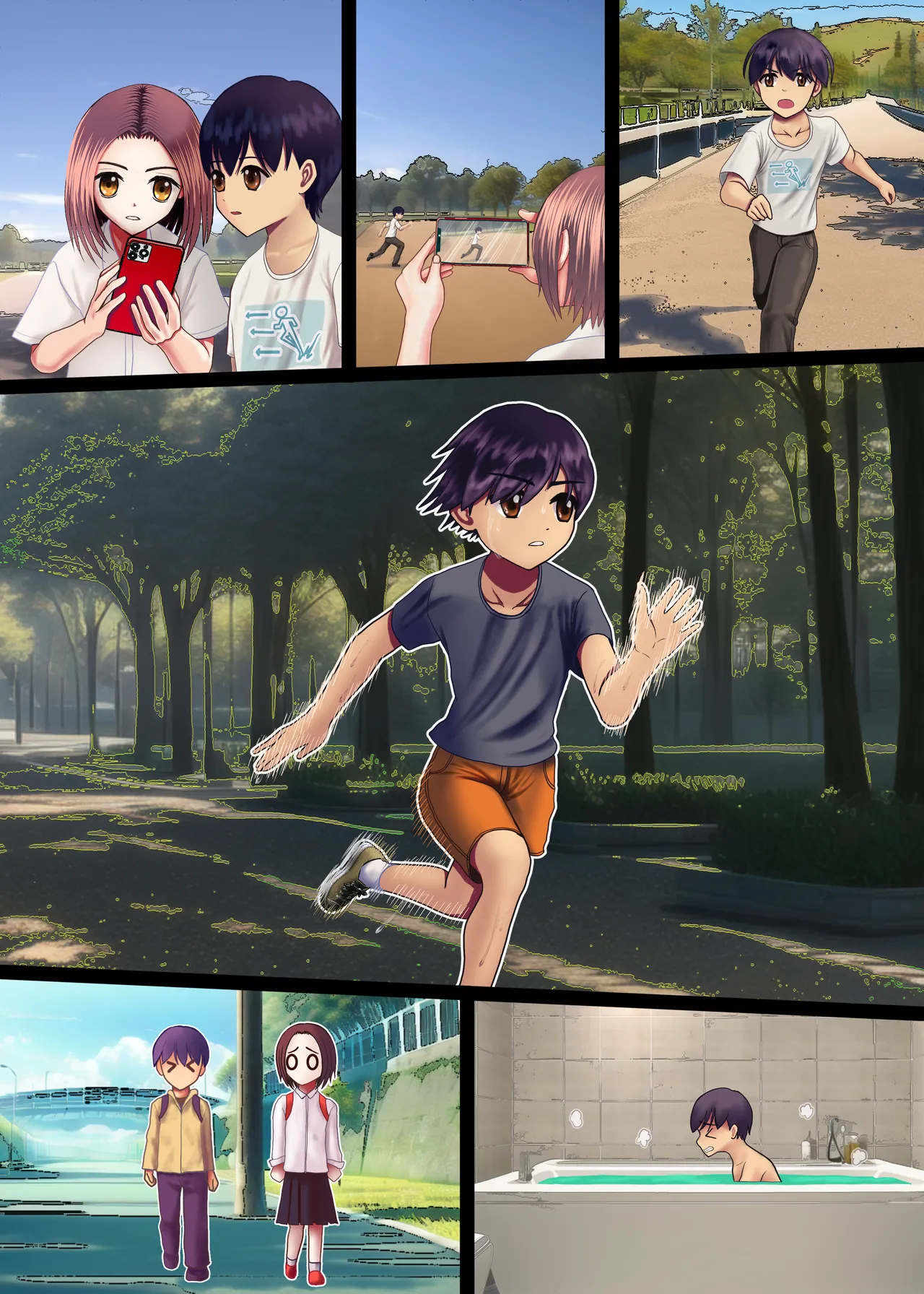 [KumakuraMizu] Watashi o Nurasu, Natsu no Shitsudo to Gouin na Aitsu numero di immagine  54