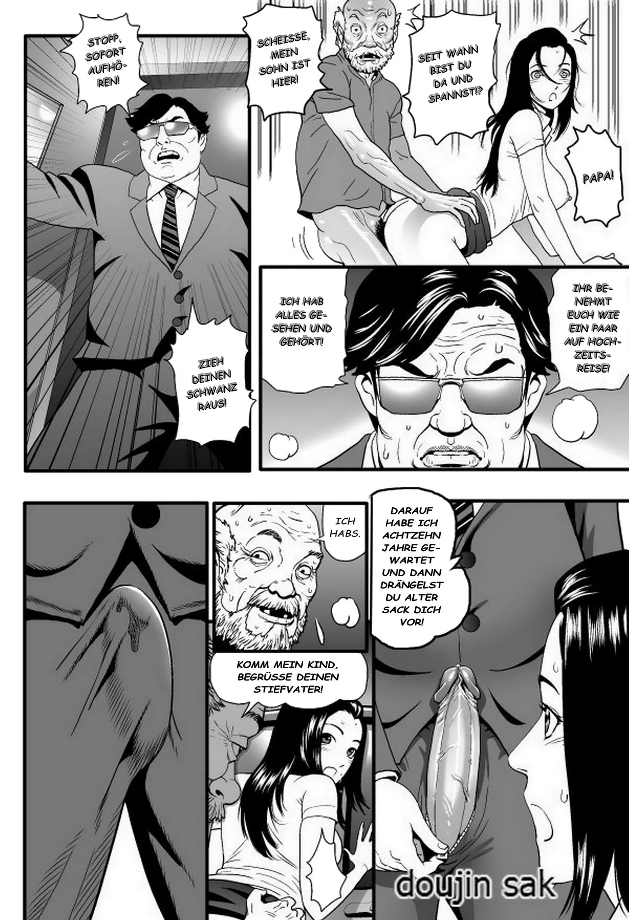 [Doujinsak] โพ่อเลี้ยงกลับมาบ้าน  - Stepfather Come Home [German][Decensored] imagen número 12