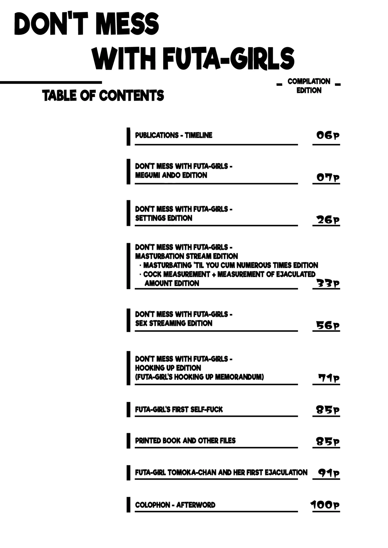 [Contamination (eigetu)] Futa Musume ni Itazura Shicha Ikemasen Soushuuhen l Don't Mess with Futa-Girls -Compilation edition- [Digital] [Futackerman] numero di immagine  4
