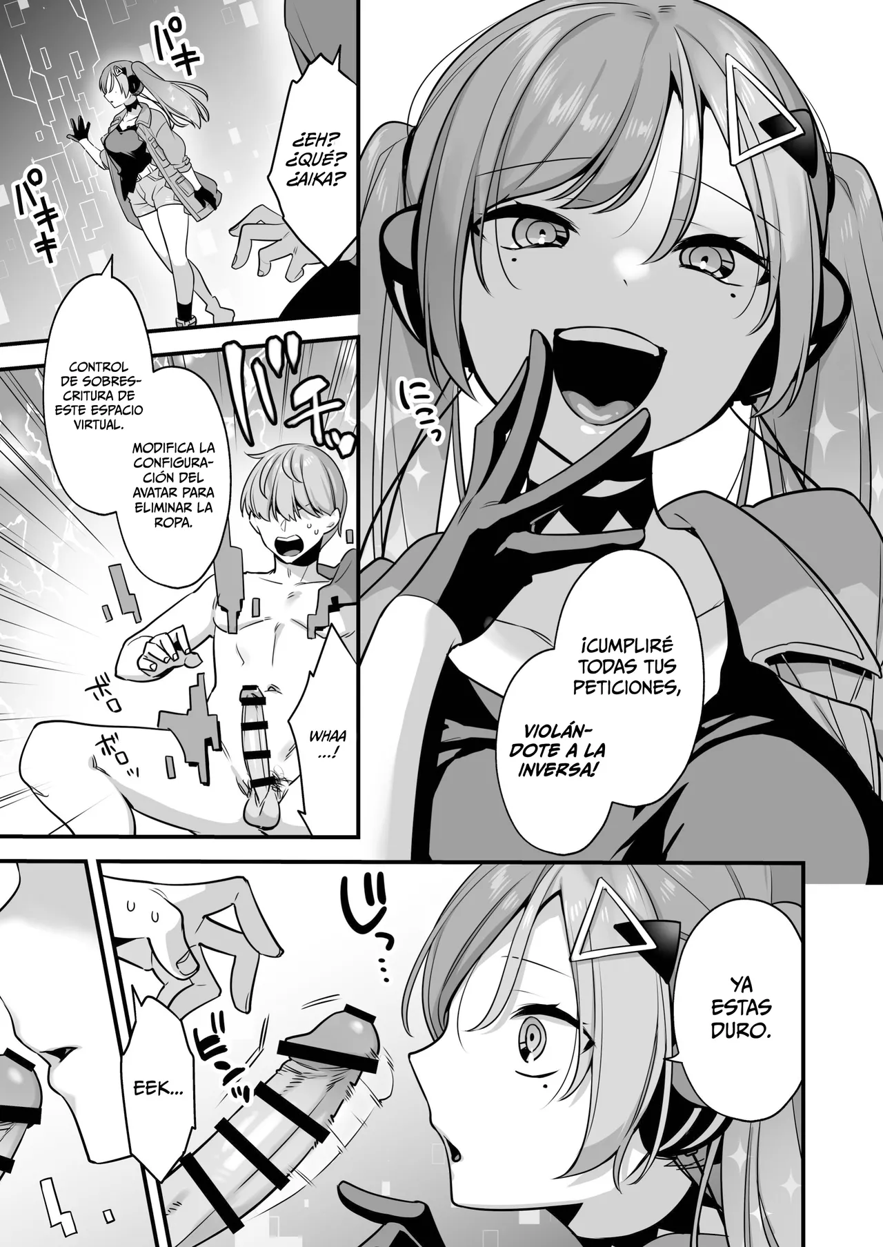 [U-RaL (Yamanashi Yuuya)] Ero Manga AI no Gyakushuu ~Jinrui Wakarase Gyaku Rape~ [Spanish] [MandaloAsiNoma] 9eme image