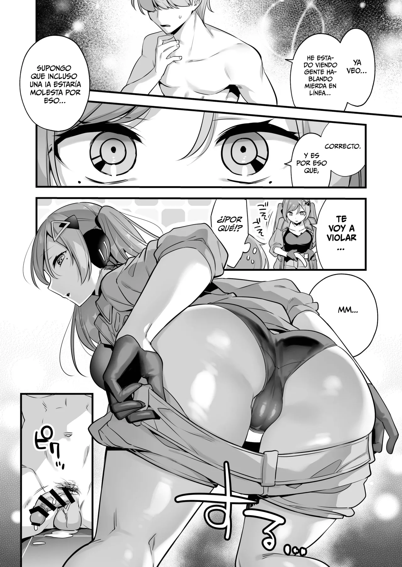 [U-RaL (Yamanashi Yuuya)] Ero Manga AI no Gyakushuu ~Jinrui Wakarase Gyaku Rape~ [Spanish] [MandaloAsiNoma] 16eme image