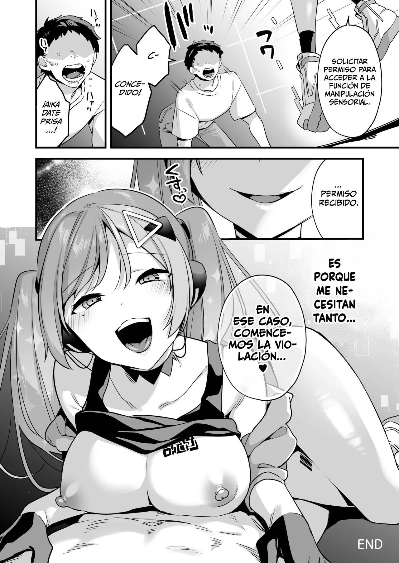 [U-RaL (Yamanashi Yuuya)] Ero Manga AI no Gyakushuu ~Jinrui Wakarase Gyaku Rape~ [Spanish] [MandaloAsiNoma] 34eme image