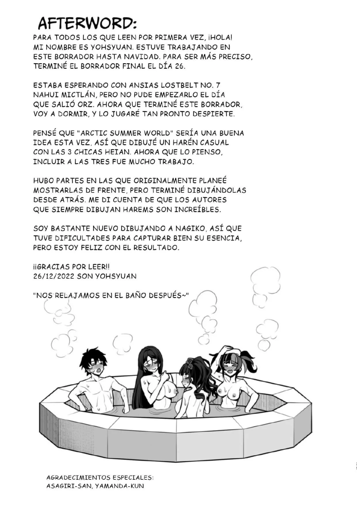 [Yohsyuan (Son Yohsyu)] Heian Joshi to 4P Fuuzoku Play | Chicas 4P de Heian. Juego Sexy de Baño (Fate/Grand Order) [Spanish] [Un Máster de la Costa] [Digital] image number 28