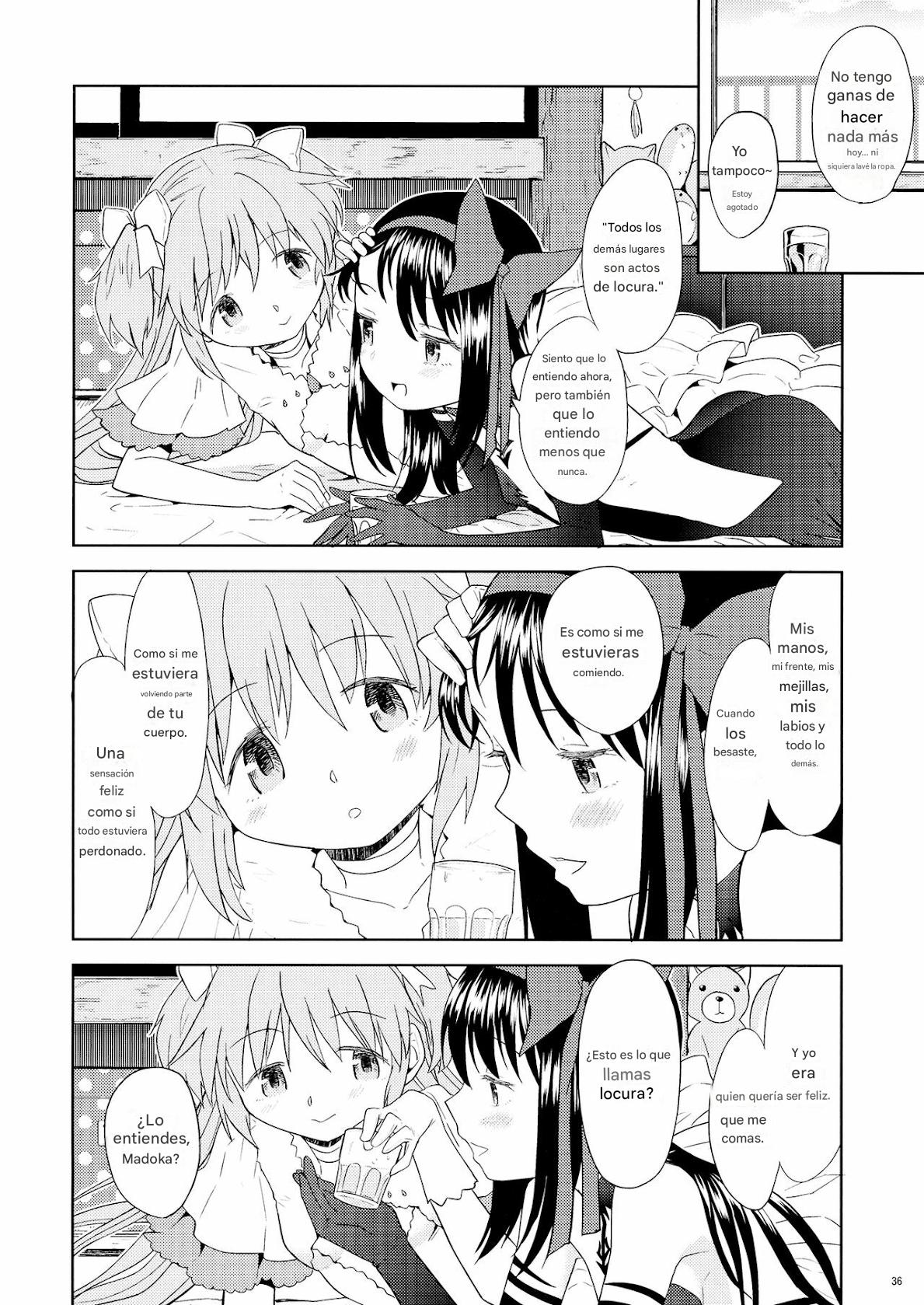 (C87) [Nedaore (Ayane)] Yojouhan Ouroboros Futari | Tatami Ouroboros Duo (Puella Magi Madoka Magica) [spanish)CdlA 37eme image