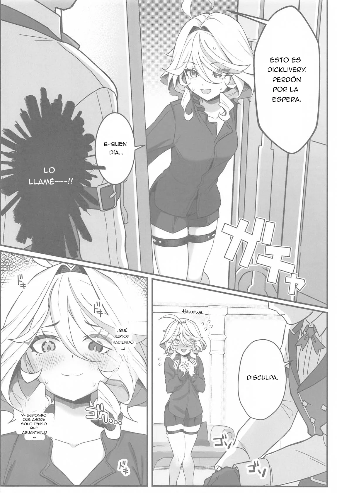 (C105) [piccione!!] Jiyuu no Yorokobi ni Oborete - Ahogándose en los Placeres de la Libertad (Genshin Impact) [Spanish] numero di immagine  6