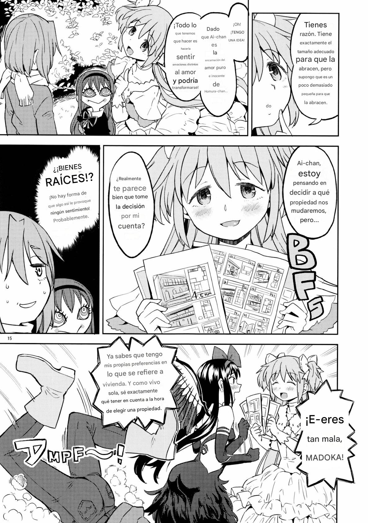 (C90) [Nedaore (Ayane)] Rinshousuru Futari no Madobe (Puella Magi Madoka ☆Magica)(Spanish)(traduccion;CristoferDeLosAndes) numero di immagine  16