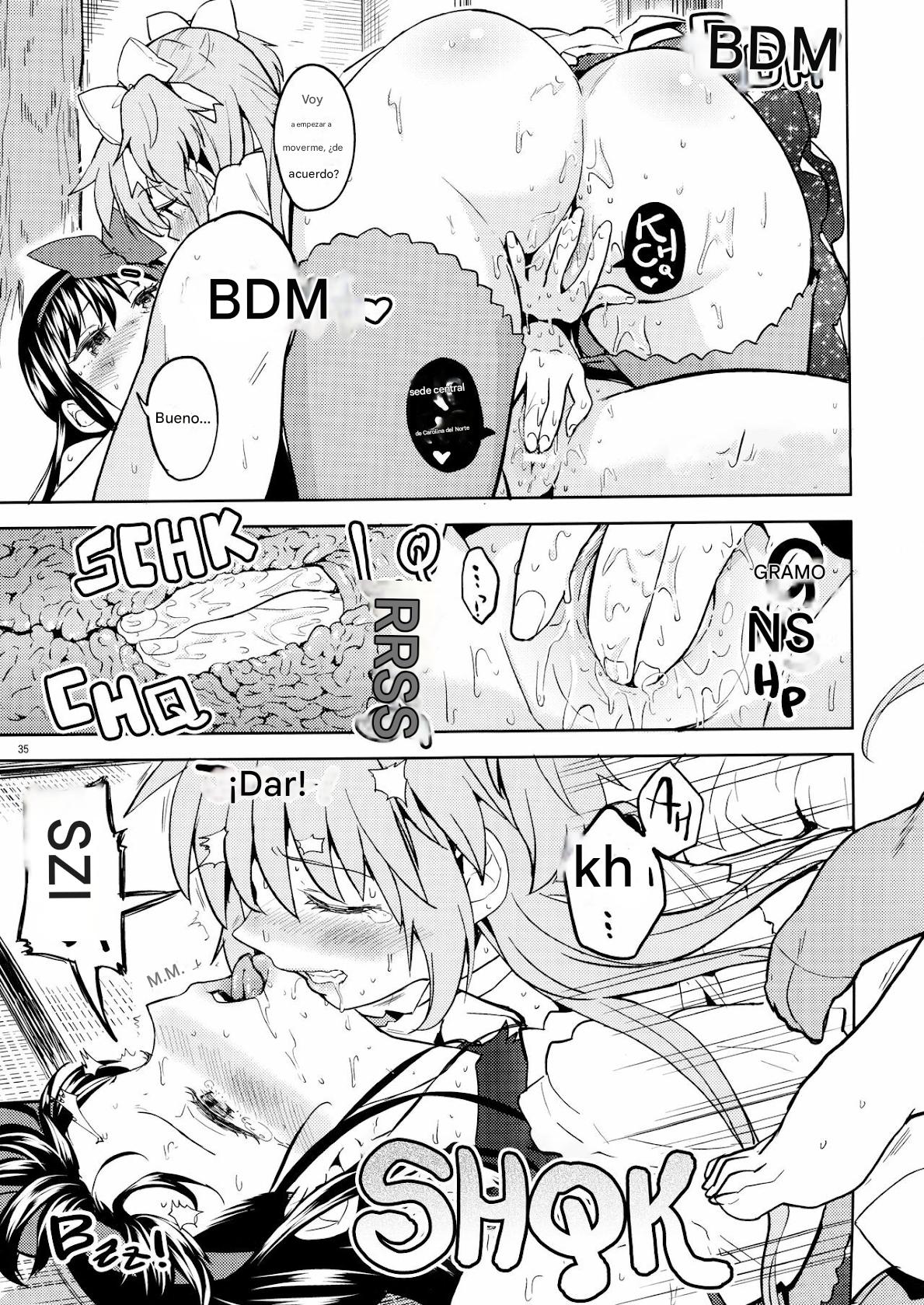 (C90) [Nedaore (Ayane)] Rinshousuru Futari no Madobe (Puella Magi Madoka ☆Magica)(Spanish)(traduccion;CristoferDeLosAndes) numero di immagine  36