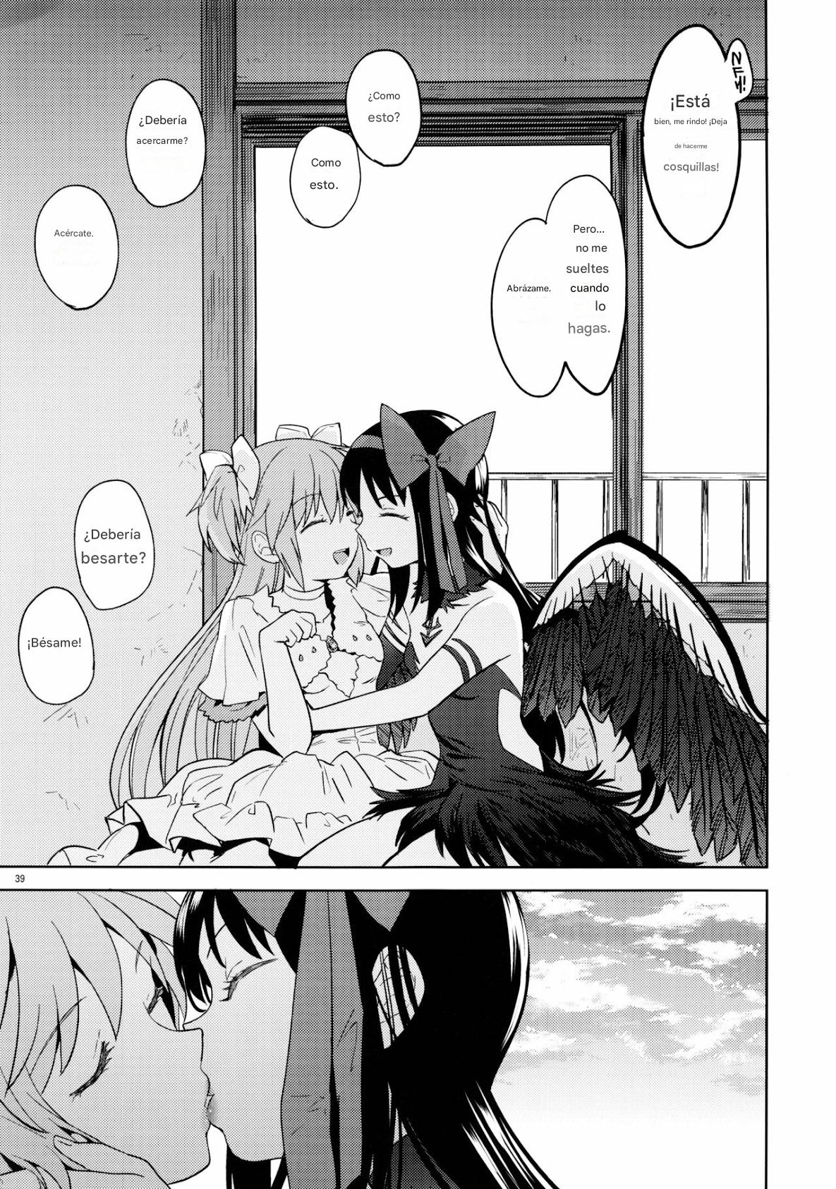 (C90) [Nedaore (Ayane)] Rinshousuru Futari no Madobe (Puella Magi Madoka ☆Magica)(Spanish)(traduccion;CristoferDeLosAndes) numero di immagine  40