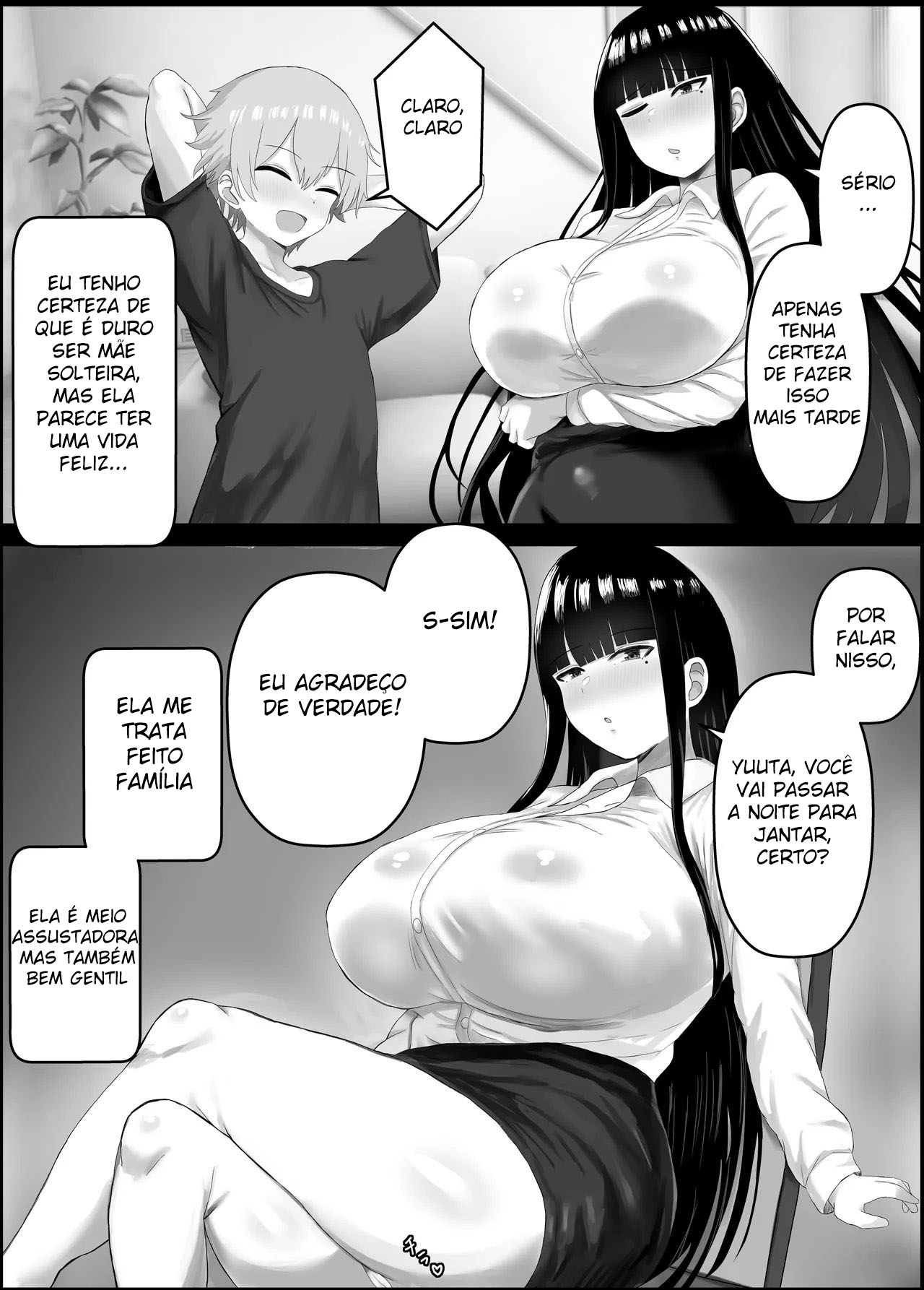 [Hagure Moguri] Boku to Shinyuu no Okaa-san [Portuguese-BR] 画像番号 4