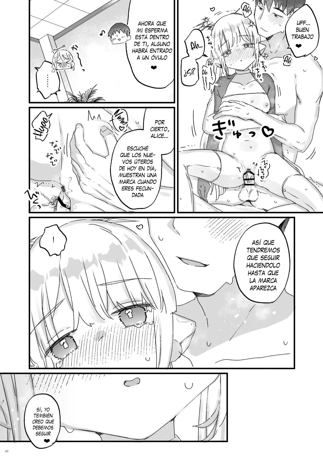 [Tenkirin (Kanroame)] Onaho ochi shita kikai tenshi-sama to ore no ninshin katsudou | La Ángel Mecánica Convertida en Onahole y mis Intentos de Embarazarla [Español] [Traducciones necesarias] [Digital] 图片编号 6