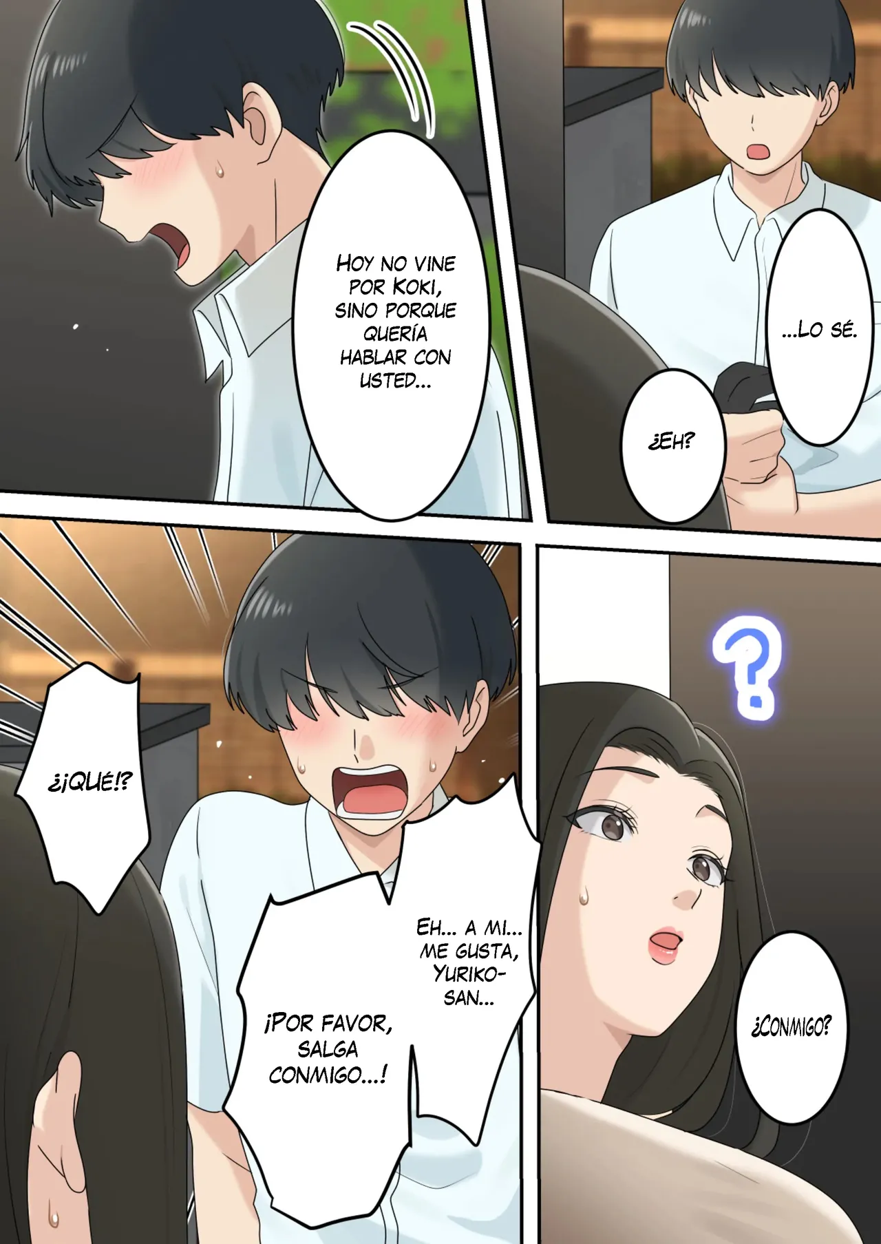 [Yuriko Club] Kawaisugiru Tomodachi no Okaasan to Kossori Tsukiacchatta Hanashi | La Historia de cómo Terminé Saliendo en Secreto con la Hermosa Madre de mi Amigo [Spanish] [K-le Traducciones] 画像番号 9