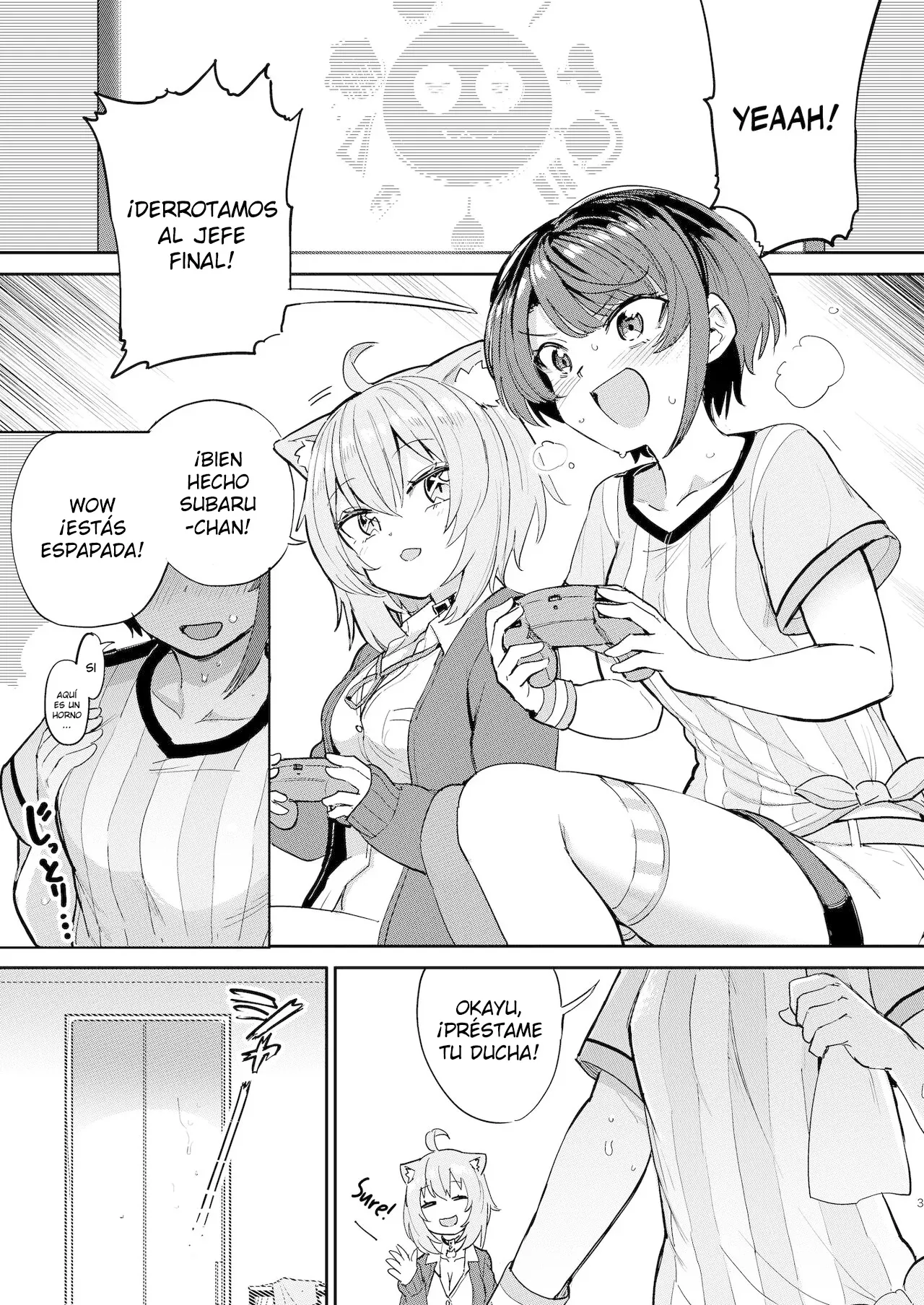 [Yakitate Jamaica A (Aomushi)] Hatsujou Kiken Chitai | Peligrosa Zona de Excitación Sexual (Oozora Subaru, Nekomata Okayu) [Spanish] [Alejo traducciones] [Digital] 图片编号 2