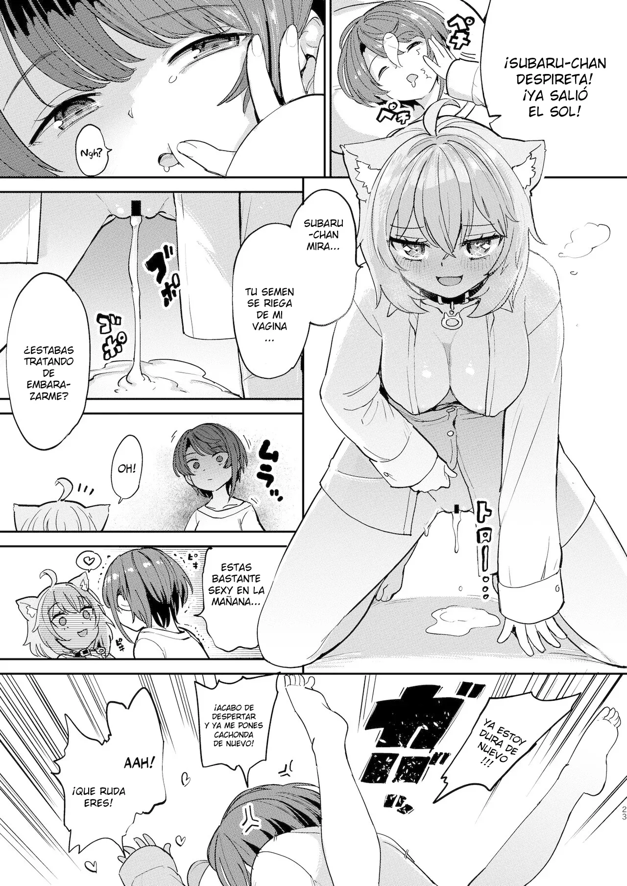 [Yakitate Jamaica A (Aomushi)] Hatsujou Kiken Chitai | Peligrosa Zona de Excitación Sexual (Oozora Subaru, Nekomata Okayu) [Spanish] [Alejo traducciones] [Digital] 图片编号 22