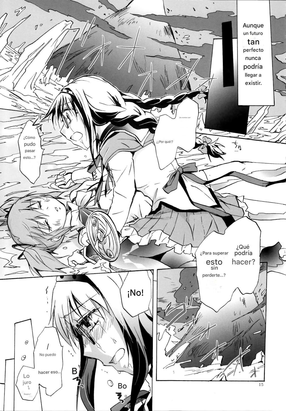 (GirlsLoveFestival 8) [peachpulsar (Mira)] Eien ni Anata o Omou (Puella Magi Madoka Magica) [Spanish] [CristoferDeLosAndes] image number 15