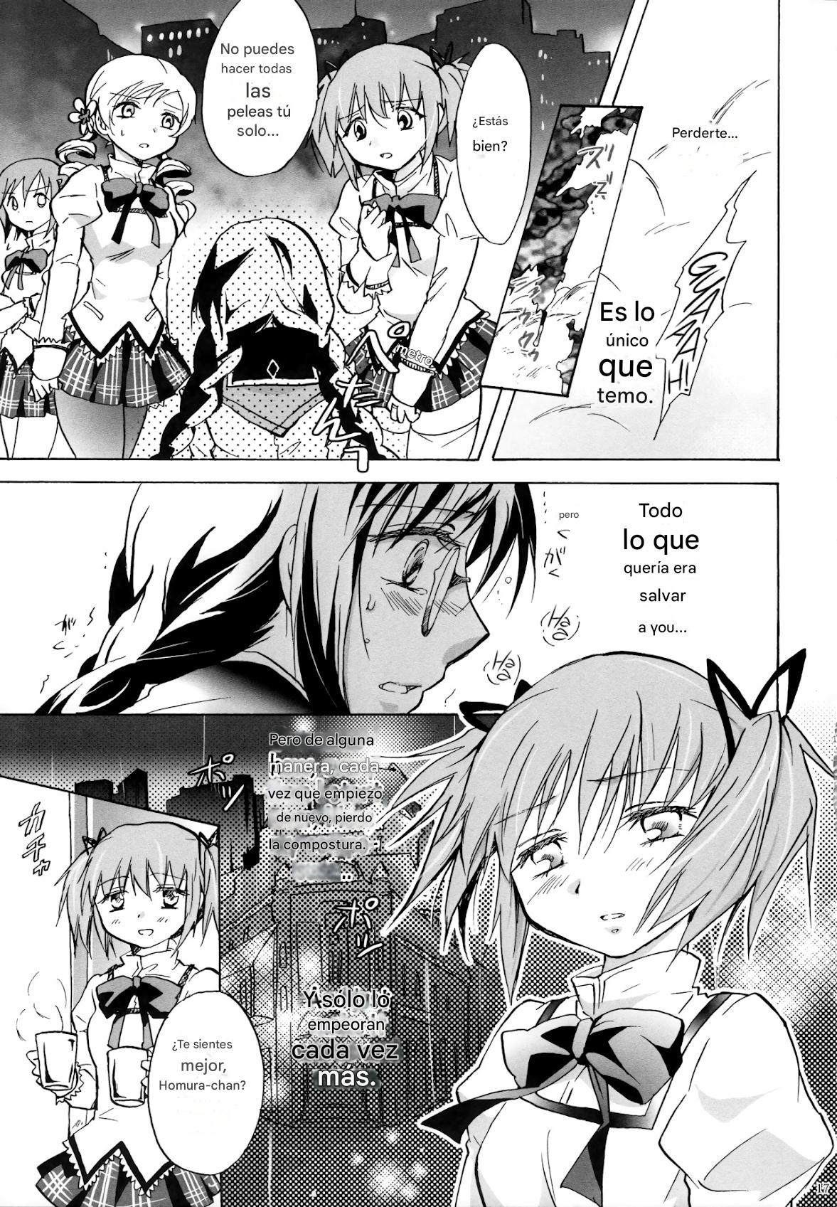 (GirlsLoveFestival 8) [peachpulsar (Mira)] Eien ni Anata o Omou (Puella Magi Madoka Magica) [Spanish] [CristoferDeLosAndes] image number 17