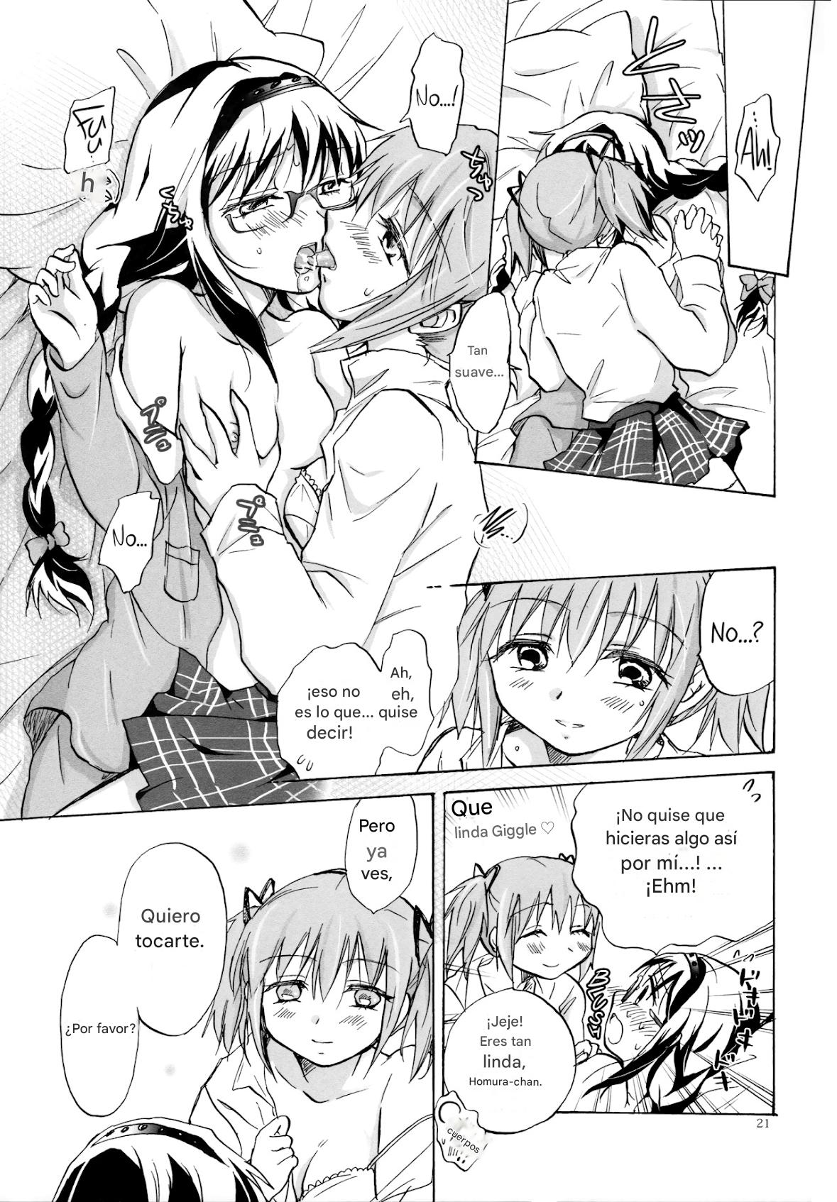 (GirlsLoveFestival 8) [peachpulsar (Mira)] Eien ni Anata o Omou (Puella Magi Madoka Magica) [Spanish] [CristoferDeLosAndes] image number 21