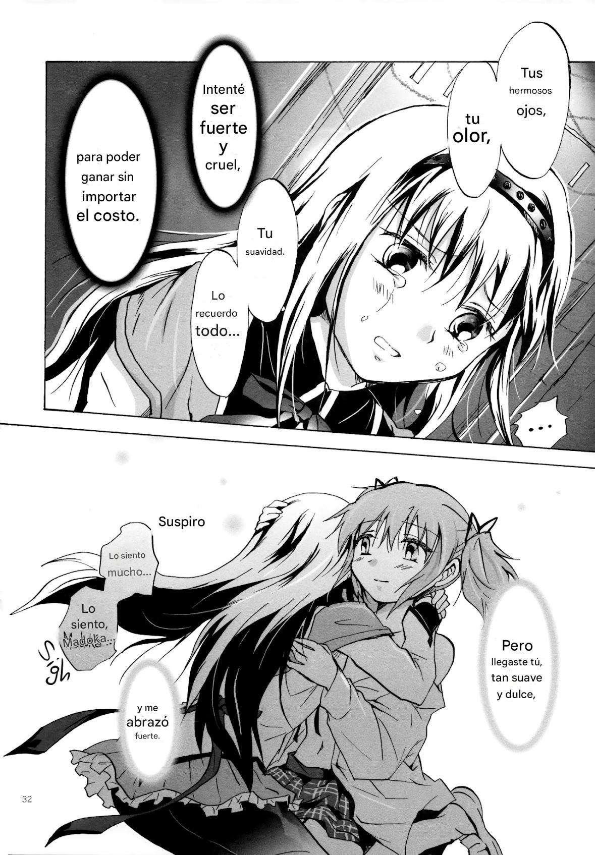 (GirlsLoveFestival 8) [peachpulsar (Mira)] Eien ni Anata o Omou (Puella Magi Madoka Magica) [Spanish] [CristoferDeLosAndes] image number 32