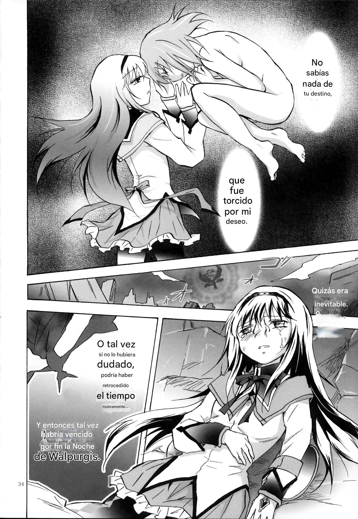 (GirlsLoveFestival 8) [peachpulsar (Mira)] Eien ni Anata o Omou (Puella Magi Madoka Magica) [Spanish] [CristoferDeLosAndes] image number 34