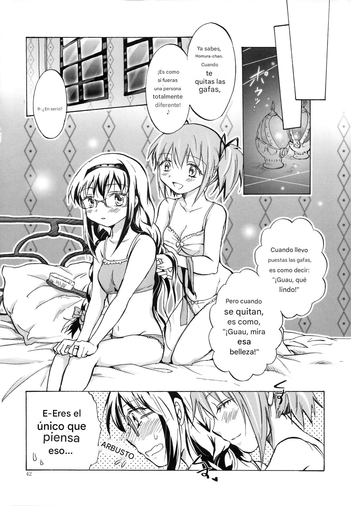 (GirlsLoveFestival 8) [peachpulsar (Mira)] Eien ni Anata o Omou (Puella Magi Madoka Magica) [Spanish] [CristoferDeLosAndes] image number 42