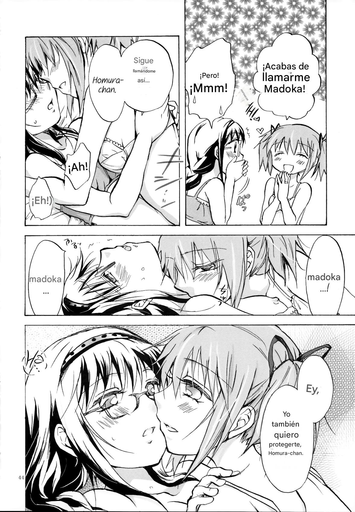 (GirlsLoveFestival 8) [peachpulsar (Mira)] Eien ni Anata o Omou (Puella Magi Madoka Magica) [Spanish] [CristoferDeLosAndes] image number 44