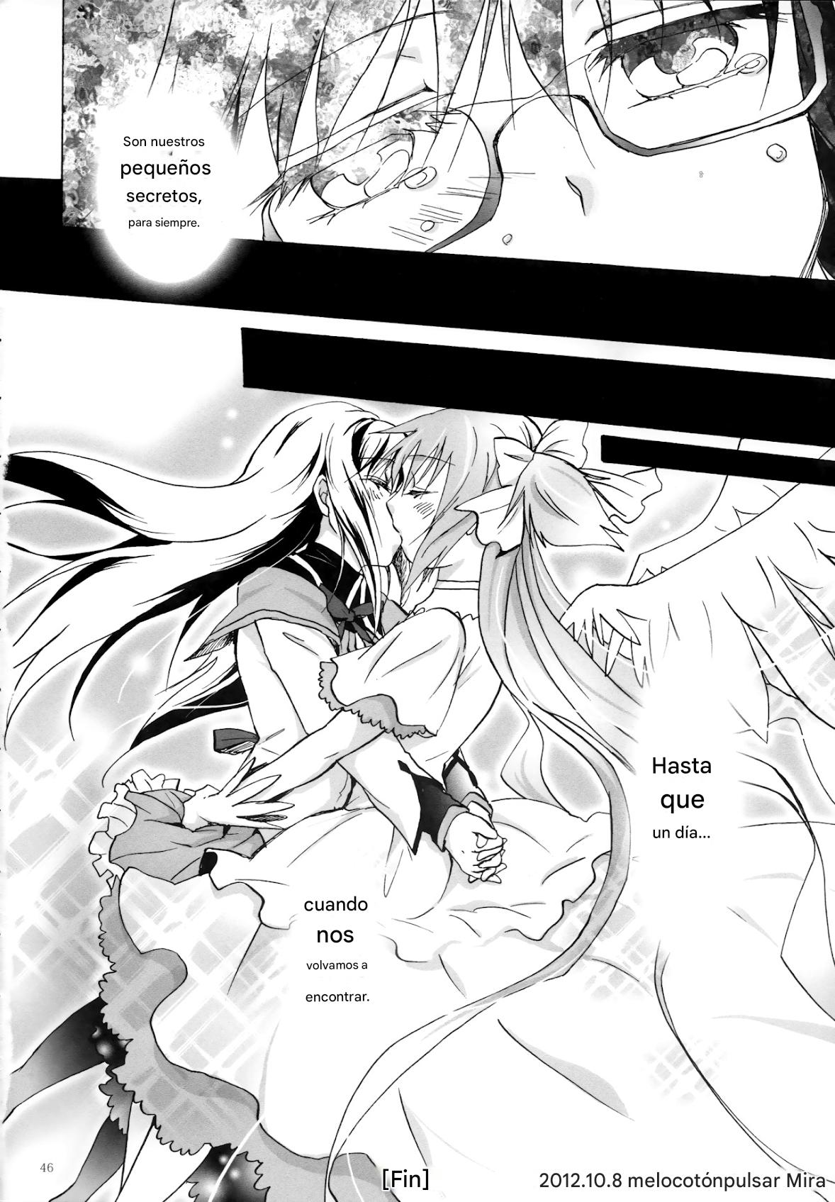 (GirlsLoveFestival 8) [peachpulsar (Mira)] Eien ni Anata o Omou (Puella Magi Madoka Magica) [Spanish] [CristoferDeLosAndes] image number 46