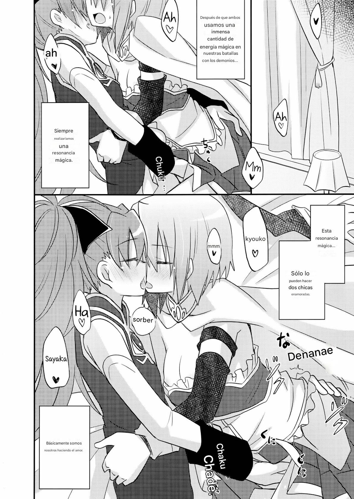 (C84) [Energia (Pikachi)] Atashitachi no Jigo Senkyou | A Strategic Report of Our Pillow Talk (Puella Magi Madoka Magica) [SPANISH](traductor:CristoferDeLosAndes) image number 4