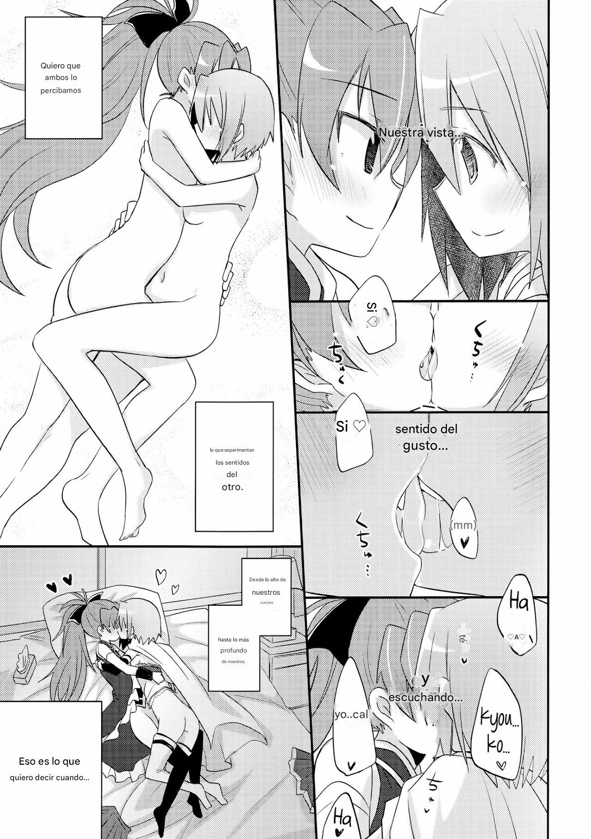 (C84) [Energia (Pikachi)] Atashitachi no Jigo Senkyou | A Strategic Report of Our Pillow Talk (Puella Magi Madoka Magica) [SPANISH](traductor:CristoferDeLosAndes) image number 7