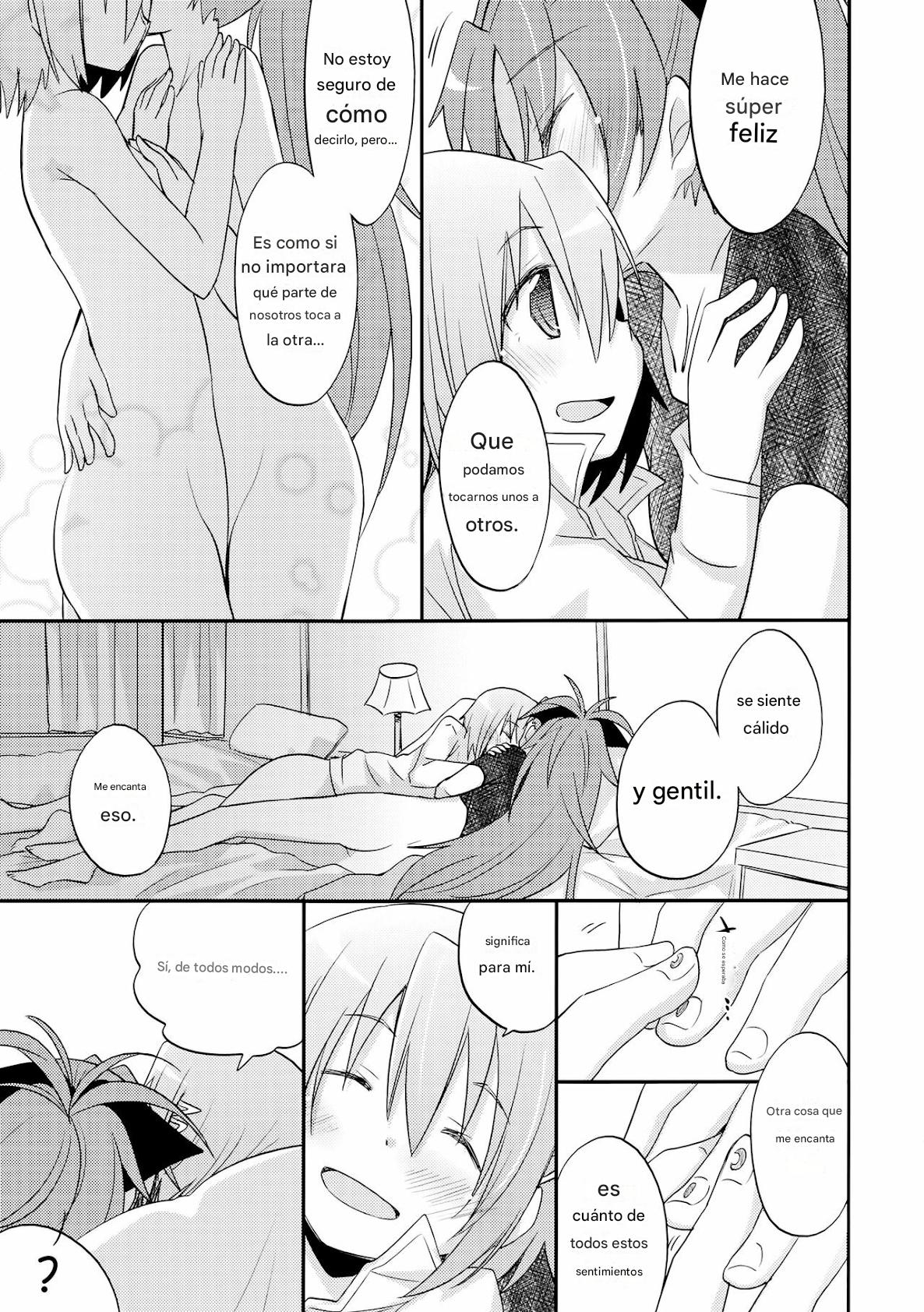 (C84) [Energia (Pikachi)] Atashitachi no Jigo Senkyou | A Strategic Report of Our Pillow Talk (Puella Magi Madoka Magica) [SPANISH](traductor:CristoferDeLosAndes) image number 15