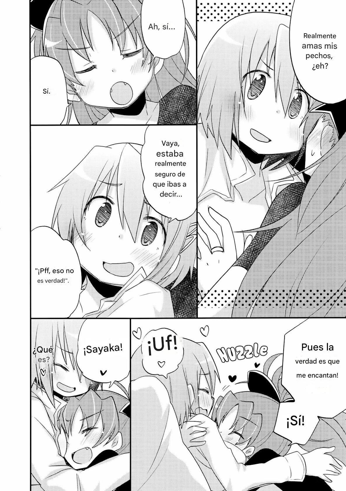 (C84) [Energia (Pikachi)] Atashitachi no Jigo Senkyou | A Strategic Report of Our Pillow Talk (Puella Magi Madoka Magica) [SPANISH](traductor:CristoferDeLosAndes) image number 16