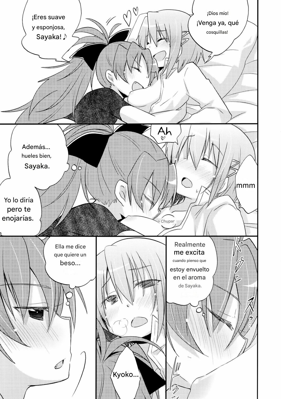 (C84) [Energia (Pikachi)] Atashitachi no Jigo Senkyou | A Strategic Report of Our Pillow Talk (Puella Magi Madoka Magica) [SPANISH](traductor:CristoferDeLosAndes) image number 17