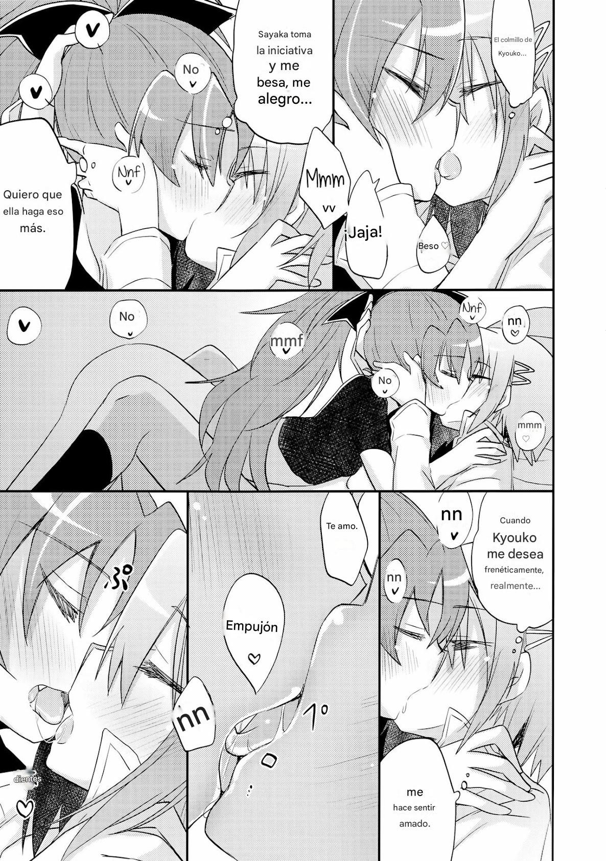 (C84) [Energia (Pikachi)] Atashitachi no Jigo Senkyou | A Strategic Report of Our Pillow Talk (Puella Magi Madoka Magica) [SPANISH](traductor:CristoferDeLosAndes) image number 19