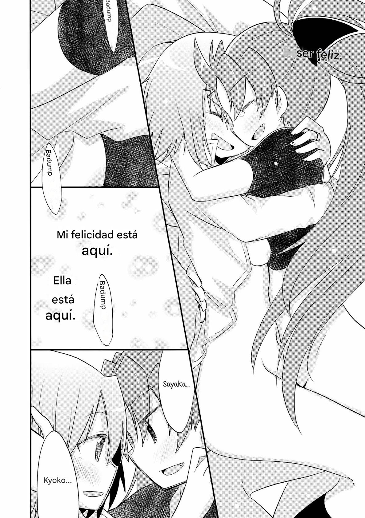 (C84) [Energia (Pikachi)] Atashitachi no Jigo Senkyou | A Strategic Report of Our Pillow Talk (Puella Magi Madoka Magica) [SPANISH](traductor:CristoferDeLosAndes) image number 22