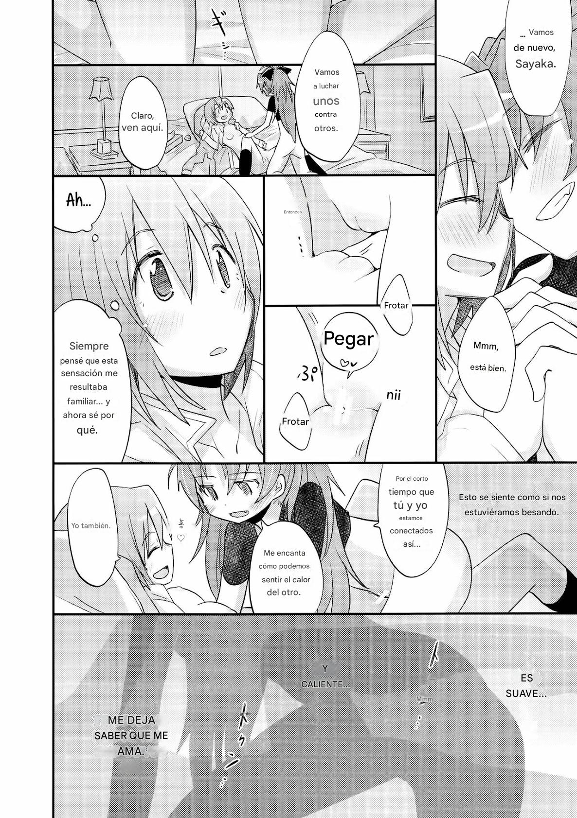 (C84) [Energia (Pikachi)] Atashitachi no Jigo Senkyou | A Strategic Report of Our Pillow Talk (Puella Magi Madoka Magica) [SPANISH](traductor:CristoferDeLosAndes) image number 26