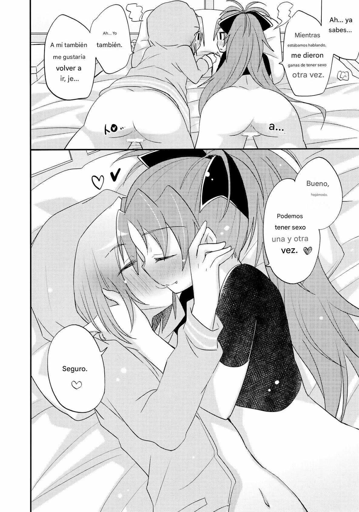 (C84) [Energia (Pikachi)] Atashitachi no Jigo Senkyou | A Strategic Report of Our Pillow Talk (Puella Magi Madoka Magica) [SPANISH](traductor:CristoferDeLosAndes) image number 30