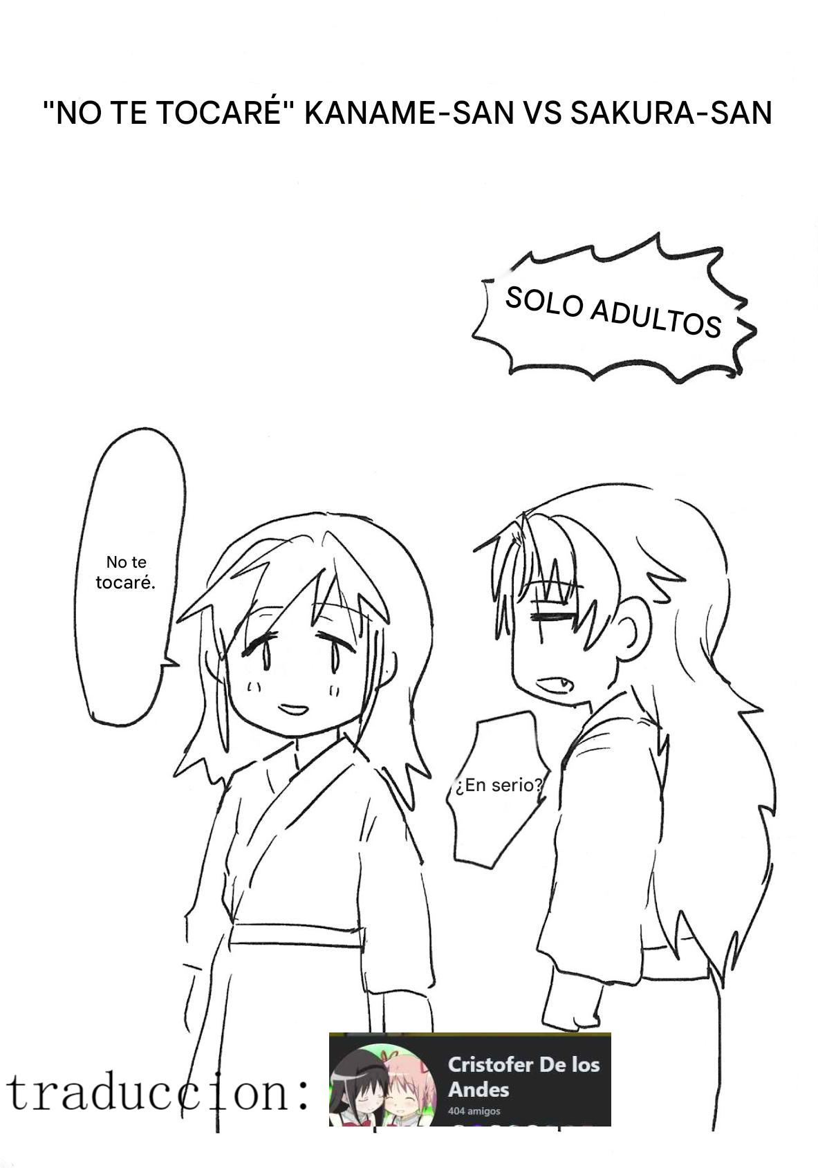 akura-san | "No te tocaré" Kaname-san VS Sakura-san (Puella Magi Madoka Magica) [spanish)(Traductor:CristoferDeLosAndes) numero di immagine  1