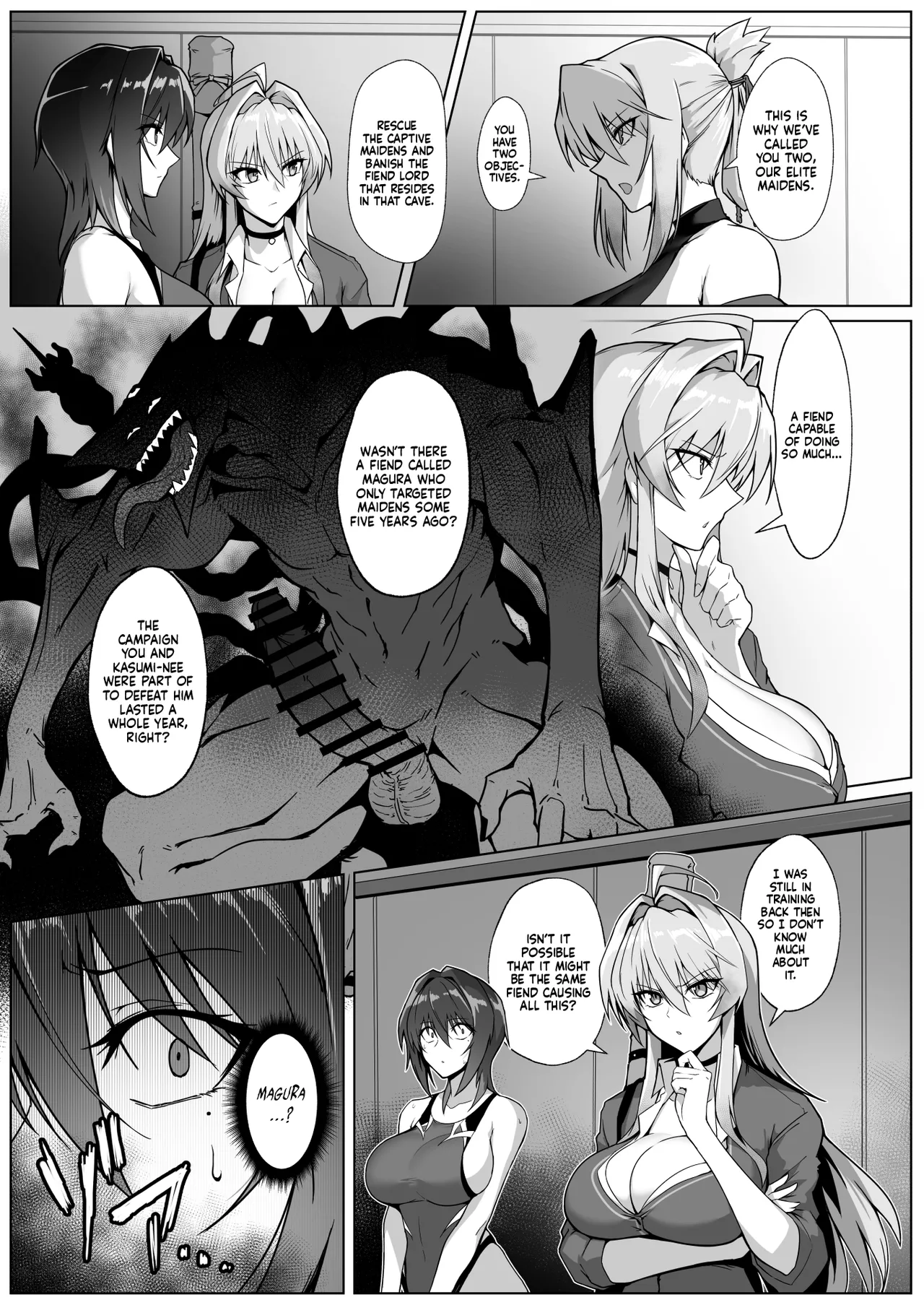 [Hokkebain! (Halcon)] Hama no Miko Ingoku ni Otsu | Exorcist Maidens: The Fall to Lustful Hell [English] [Shiromaru] [Digital] image number 14