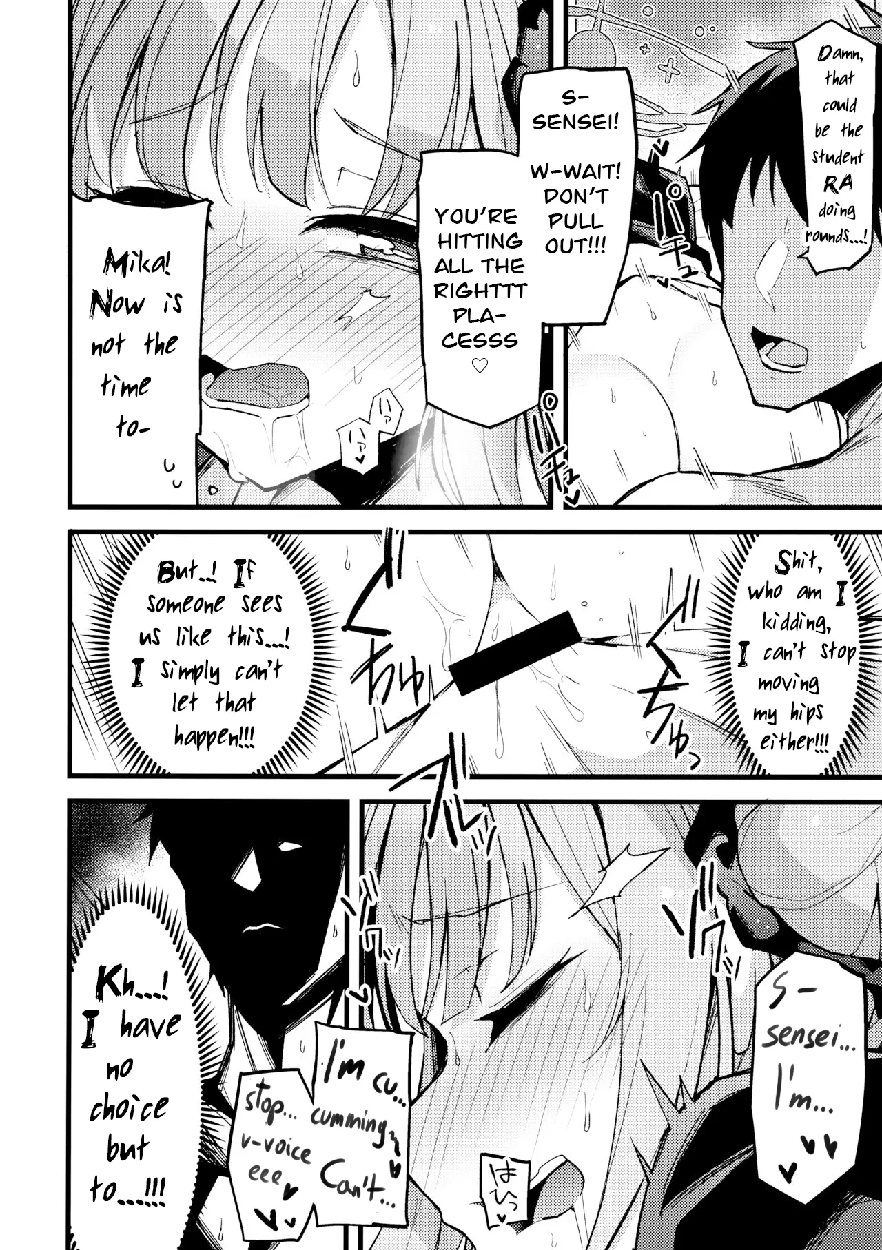 (C102) [Miracleburn (Himiya Zyo-zu)] Mika, Koe Osaete | Mika, Keep it Down (Blue Archive) [English] 画像番号 15