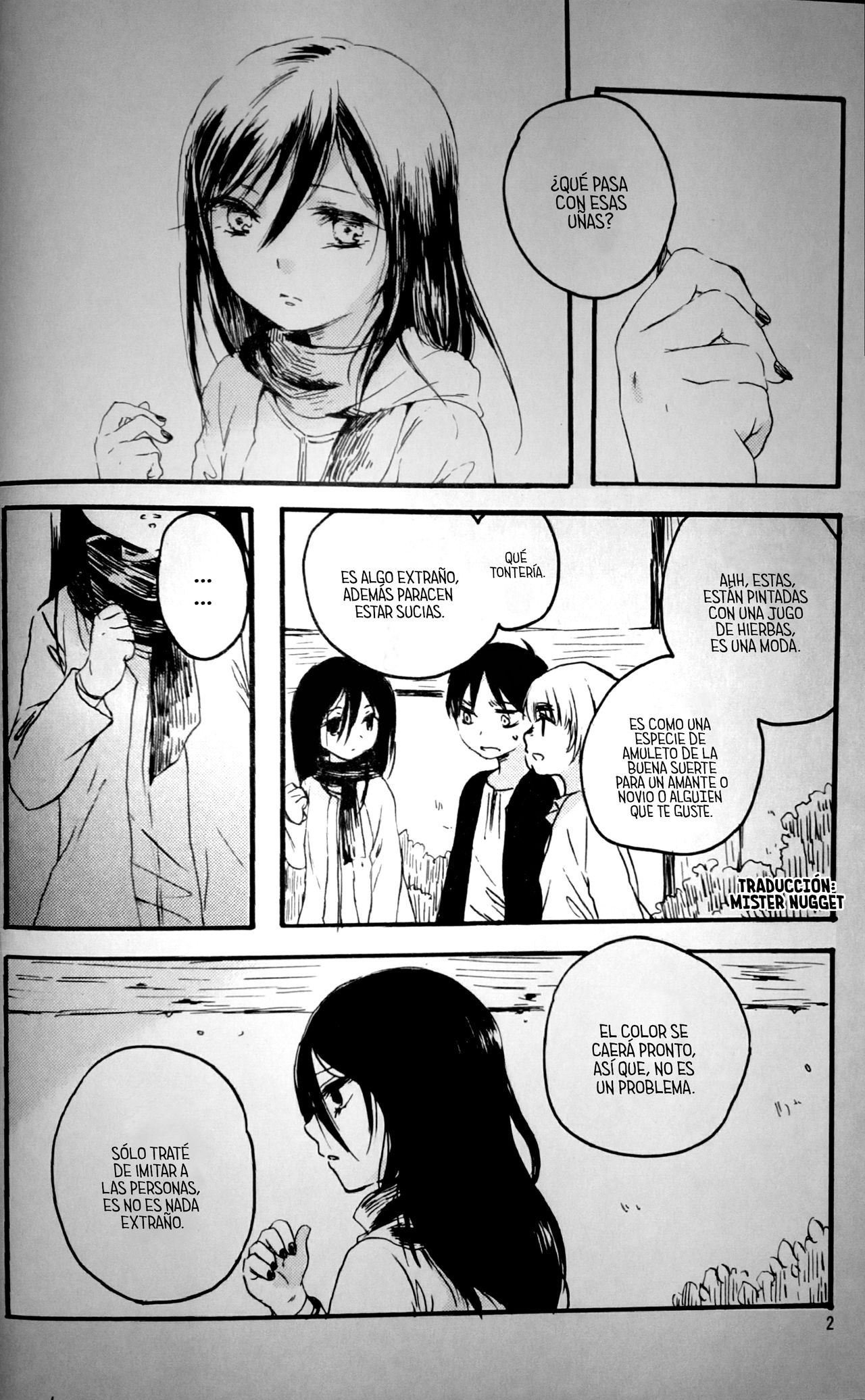 (C86) [iron (Kanae)] 21-sai to 9-sai no Mikasa ni Aisarete Yoru mo Nemurenai Eren no Hanashi (Shingeki no Kyojin) [Spanish] [Mr. Nugget] 图片编号 3