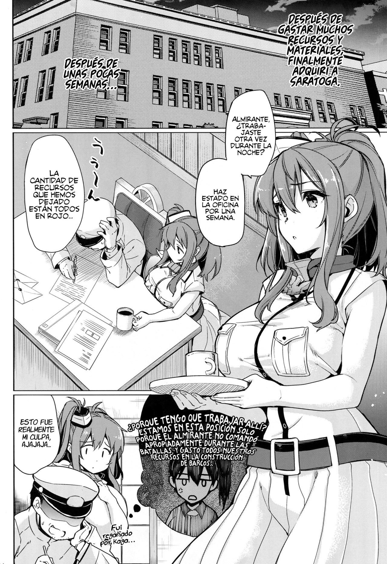 (C92) [CHIBIKKO KINGDOM (Kekocha)] SARATOGA Sweet Life (Kantai Collection -KanColle-) [Spanish] [Rakuen Translations] 图片编号 3