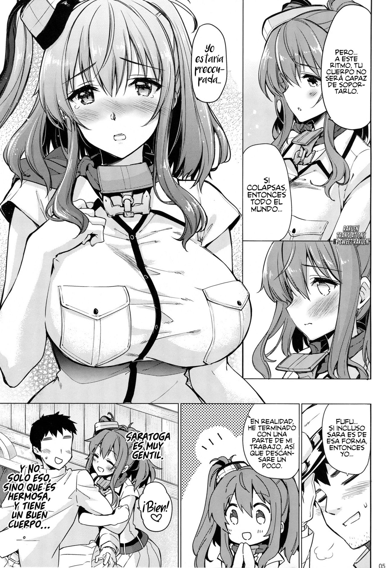 (C92) [CHIBIKKO KINGDOM (Kekocha)] SARATOGA Sweet Life (Kantai Collection -KanColle-) [Spanish] [Rakuen Translations] 图片编号 4